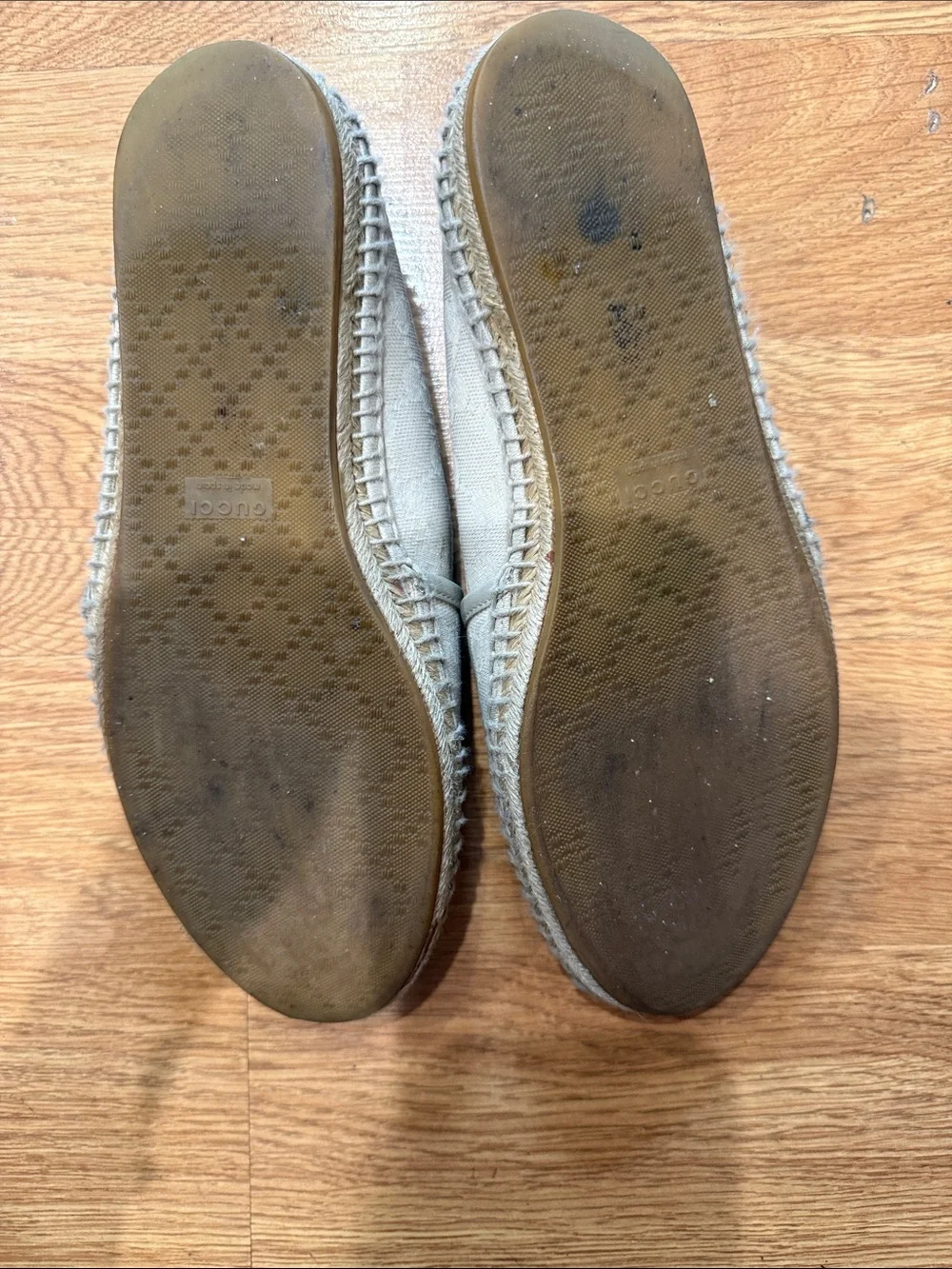 Authentic Gucci GG Canvas Slip-On Espadrilles size 38.5